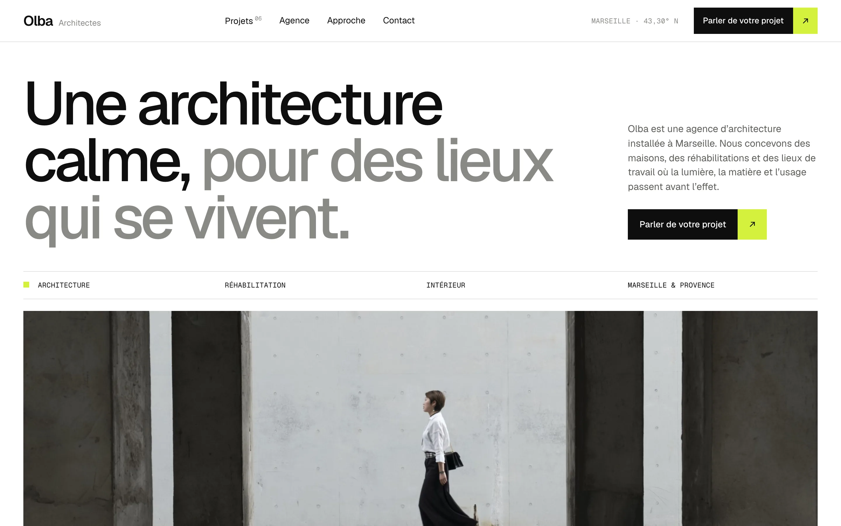 Refonte du site Olba Architectes